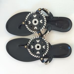 Jack Rogers Georgica Jelly Sandals BLACK